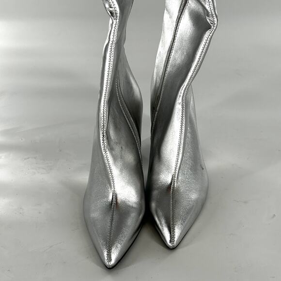 Open Edit Erik Wedge Boots 5.5 Tall Cocktail Party Night Out Western - Picture 10 of 13